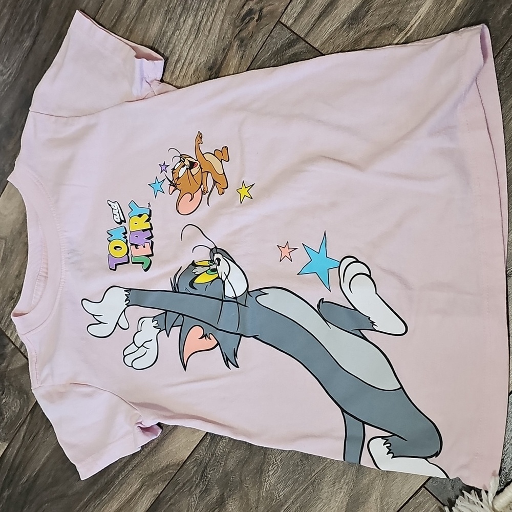 Girls tee, Tom &Jerry, Pink, 6x